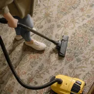 Carpet being steam cleaned